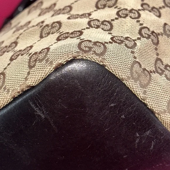 Gucci bamboo strap shoulder tote hobo purse - Picture 7 of 16